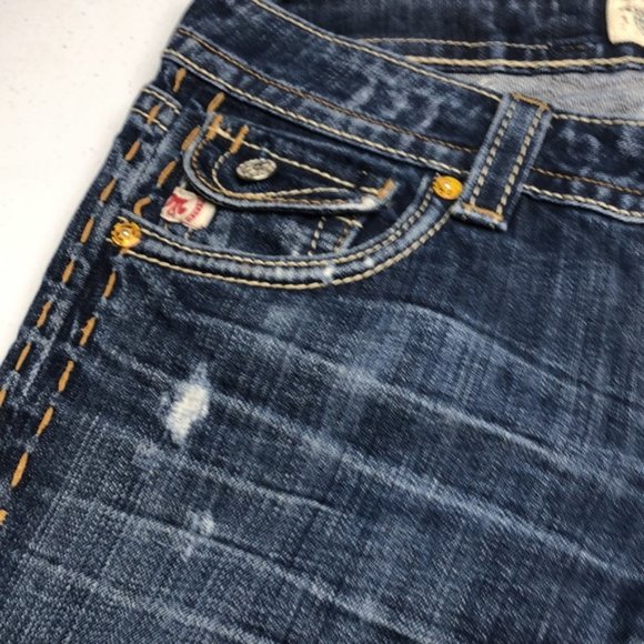 PREMIUM HANDCRAFTED MEK DENIM NEW YORK BOOT JEANS 27x34 ⭐️ - Picture 7 of 15